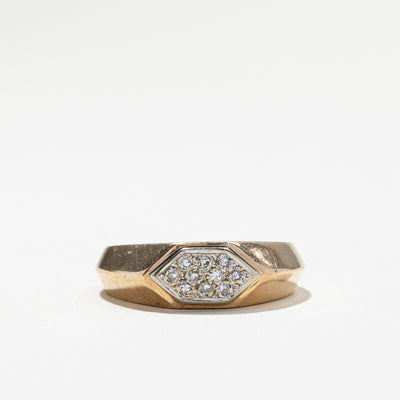 Cluster Set Diamond Ring | 0.10ctw | SZ 10.75 |
