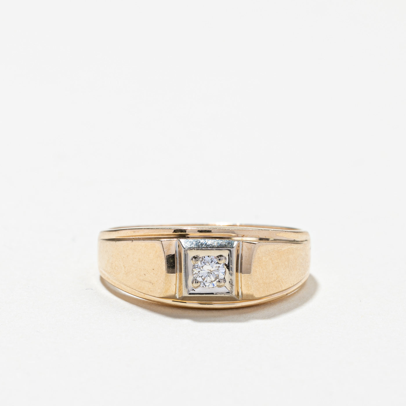 Solitaire Diamond Ring | 0.10ctw | SZ 9.25 |