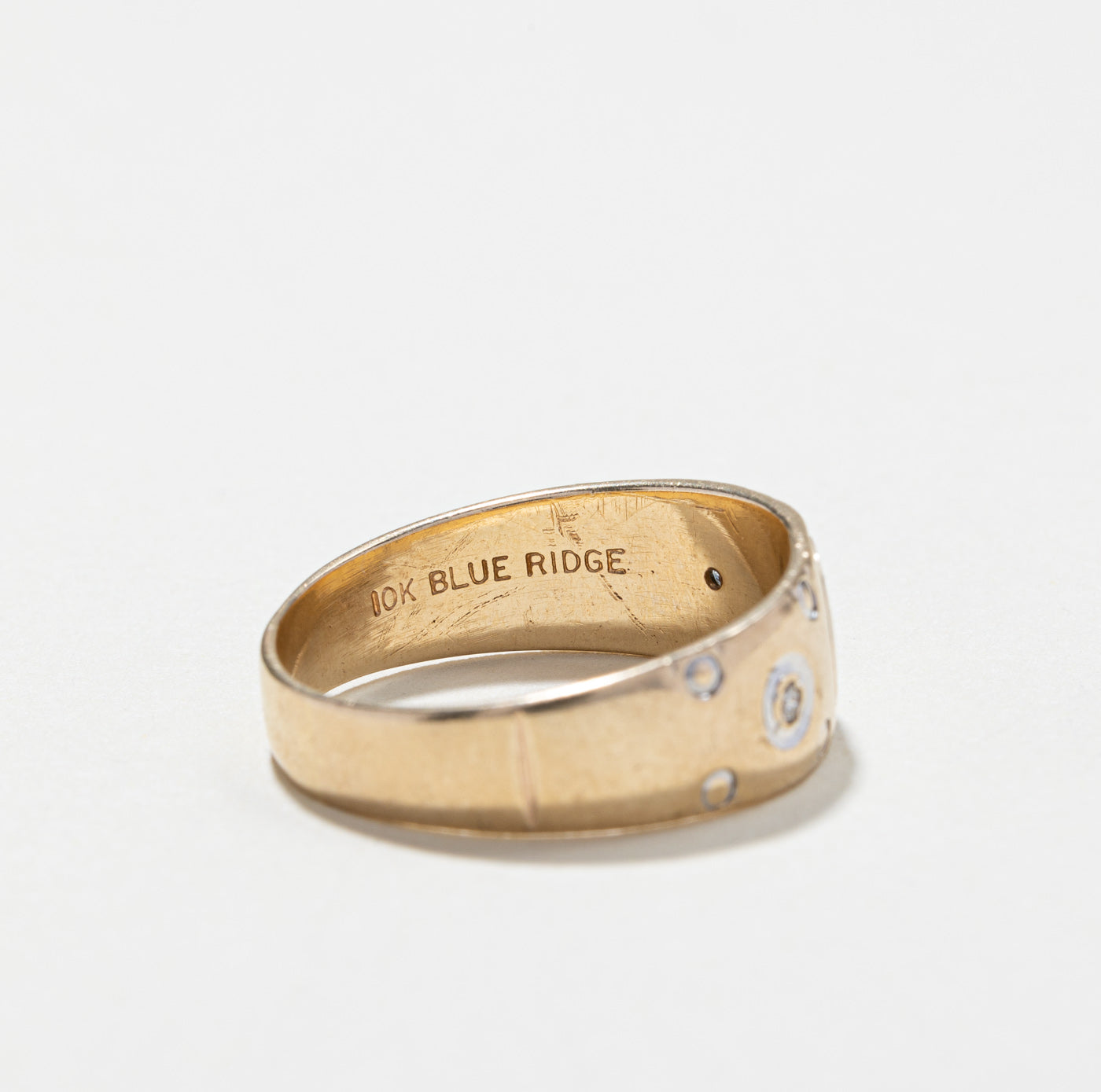 Flush Set Diamond Cross Ring | 0.05ctw | SZ 8.75 |