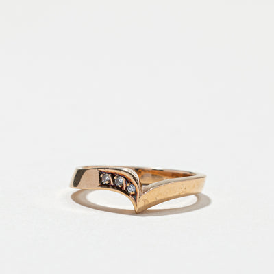 Diamond Chevron Ring | 0.03ctw | SZ 4.5 |