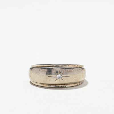 Starburst Diamond White Gold Ring | 0.03ct | SZ 11.5 |