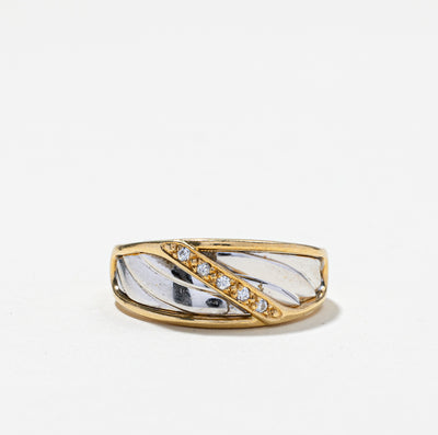 Diamond Textured Ring | 0.05ctw | SZ 6.75 |