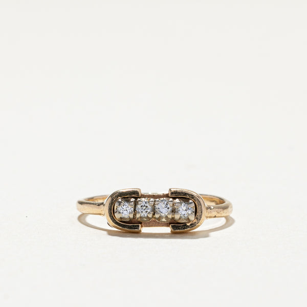 Four Stone Diamond Ring | 0.08ctw | SZ 6 |