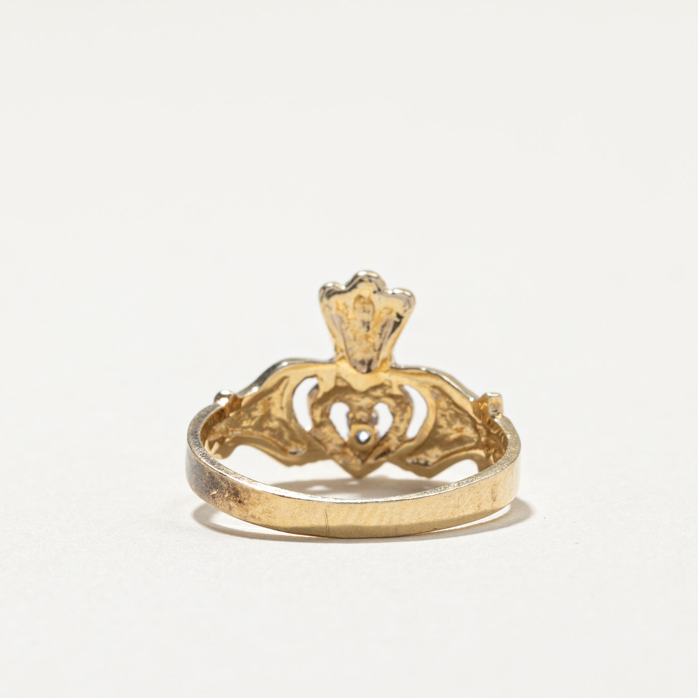 Claddagh Diamond Ring | 0.01ct | SZ 5.5 |