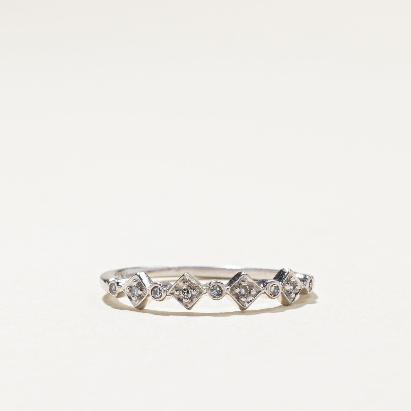 Textured Diamond Ring | 0.07ctw| SZ 7
