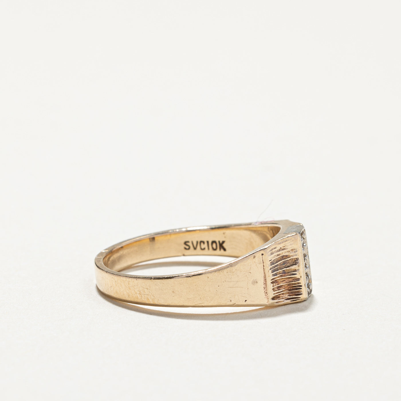 Textured Diamond Ring | 0.04ctw | SZ 9.75 |