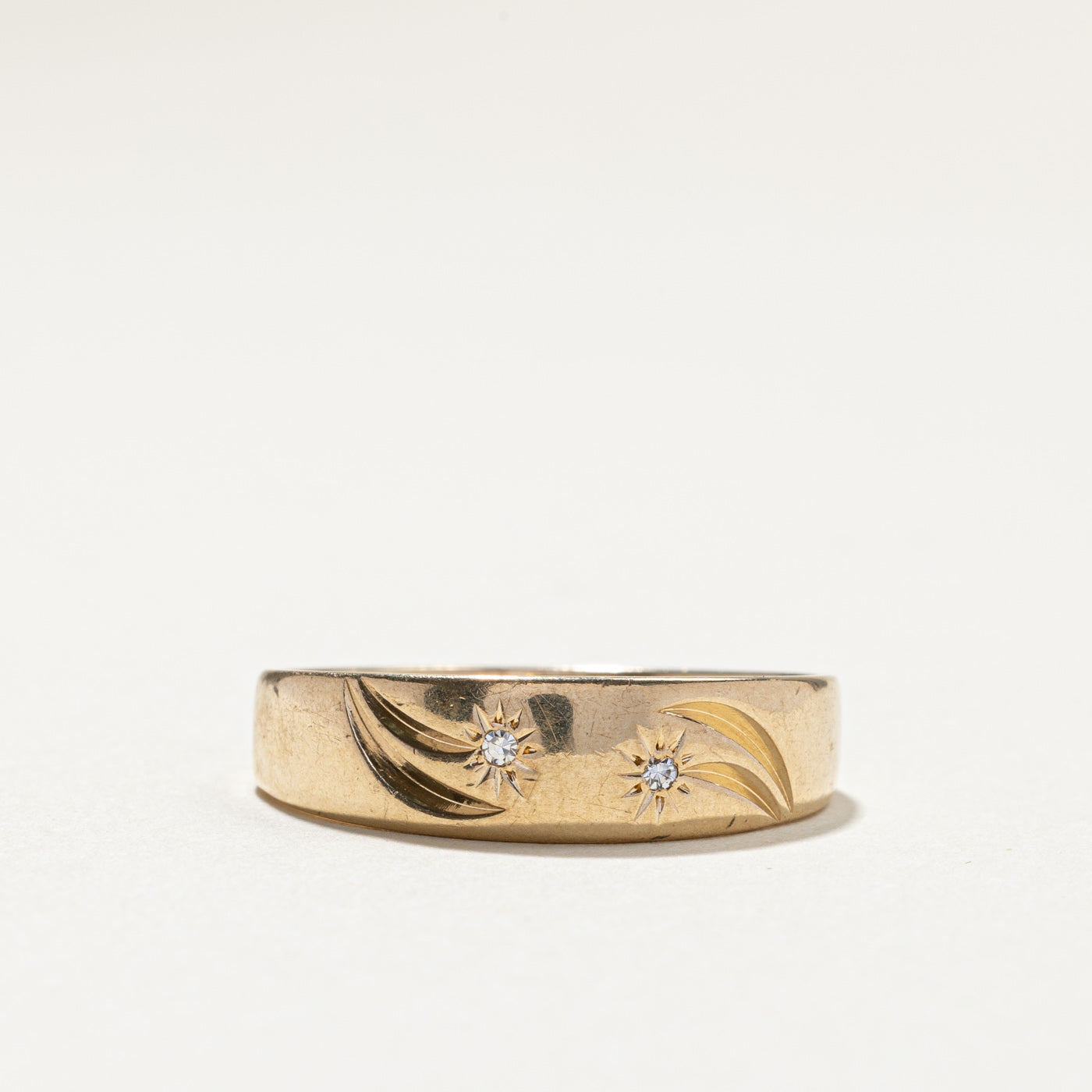 Bague en diamant Starburst | 0,02 ct | Taille 12 | 