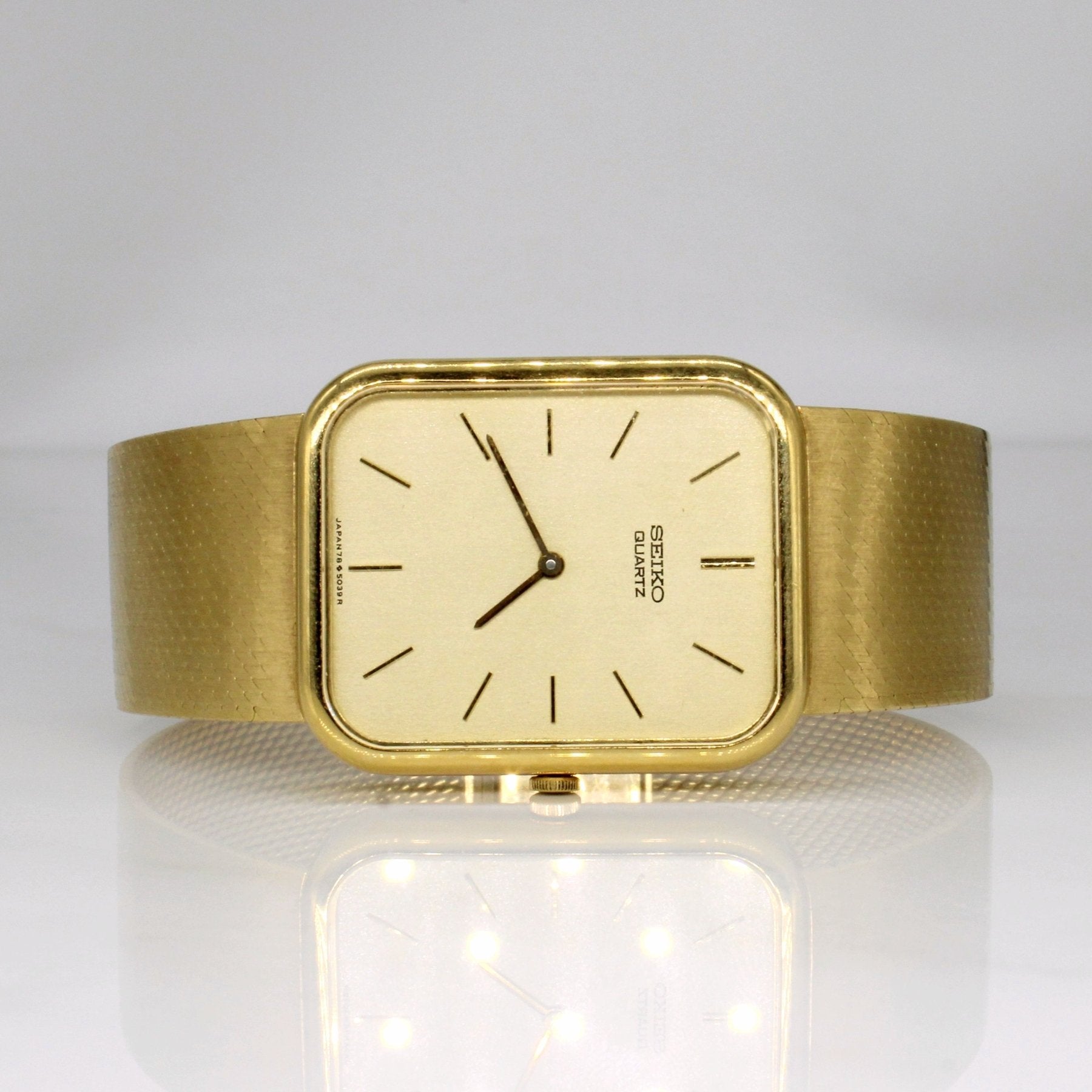 'Seiko' 18k Yellow Gold Watch | 7.75" | - 100 Ways