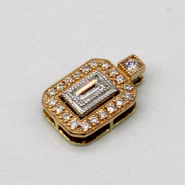 'Simon G' Tri Tone Gold Diamond Pendant | 0.19ctw |
