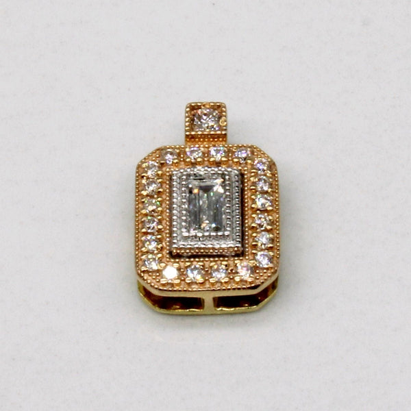 'Simon G' Tri Tone Gold Diamond Pendant | 0.19ctw |