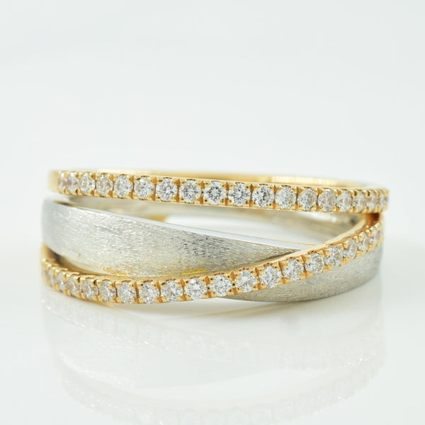 'Simon G' Two Tone Diamond Ring | 0.29ctw | SZ 6.5 |