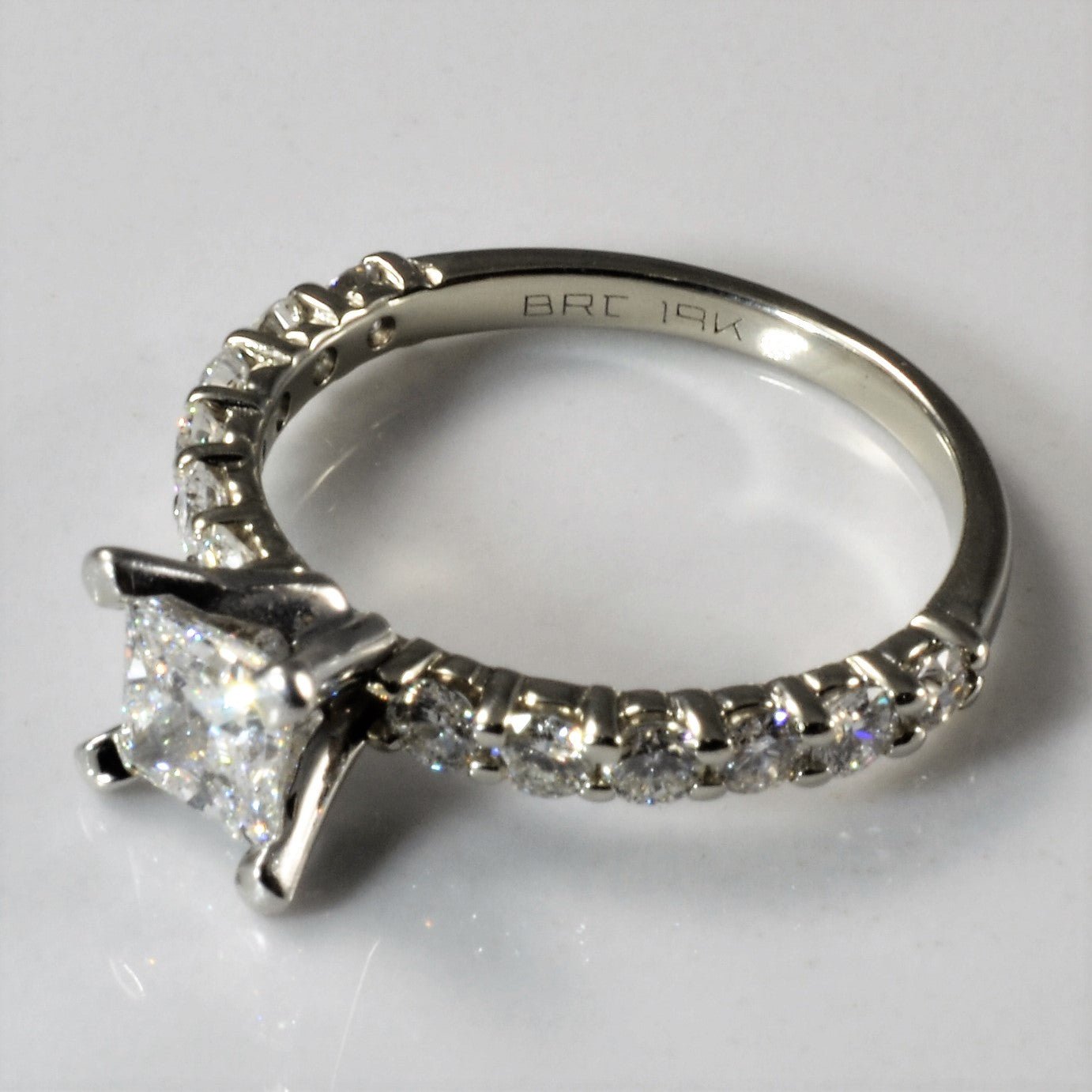 'Spence Diamonds' Brilliant Princess Diamond Engagement Ring | 1.21ctw | SZ 5.5 | - 100 Ways