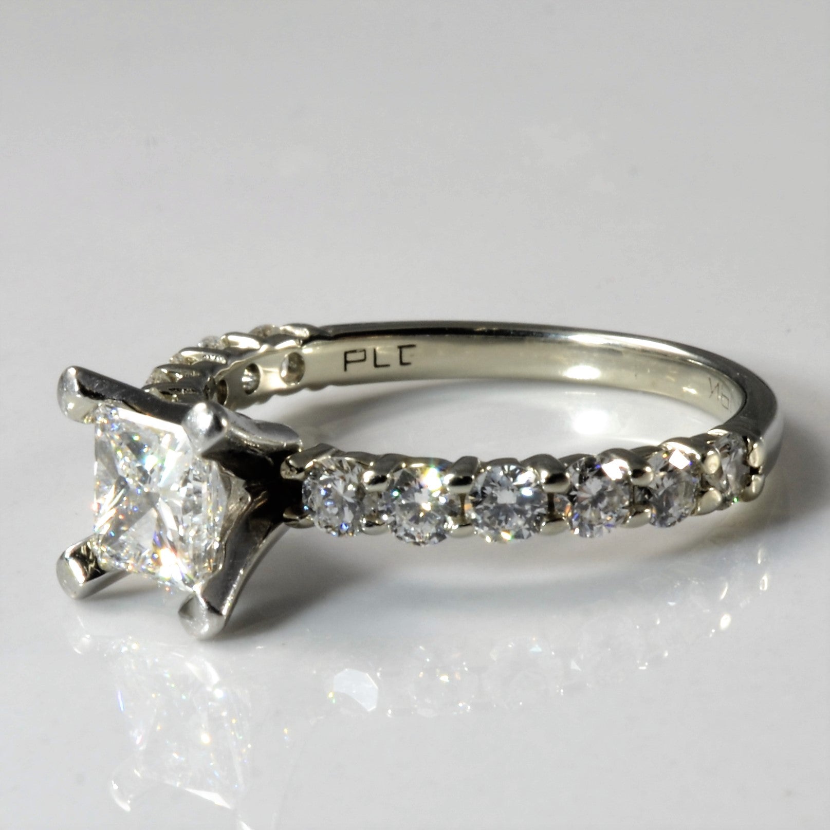 'Spence Diamonds' Brilliant Princess Diamond Engagement Ring | 1.21ctw | SZ 5.5 | - 100 Ways