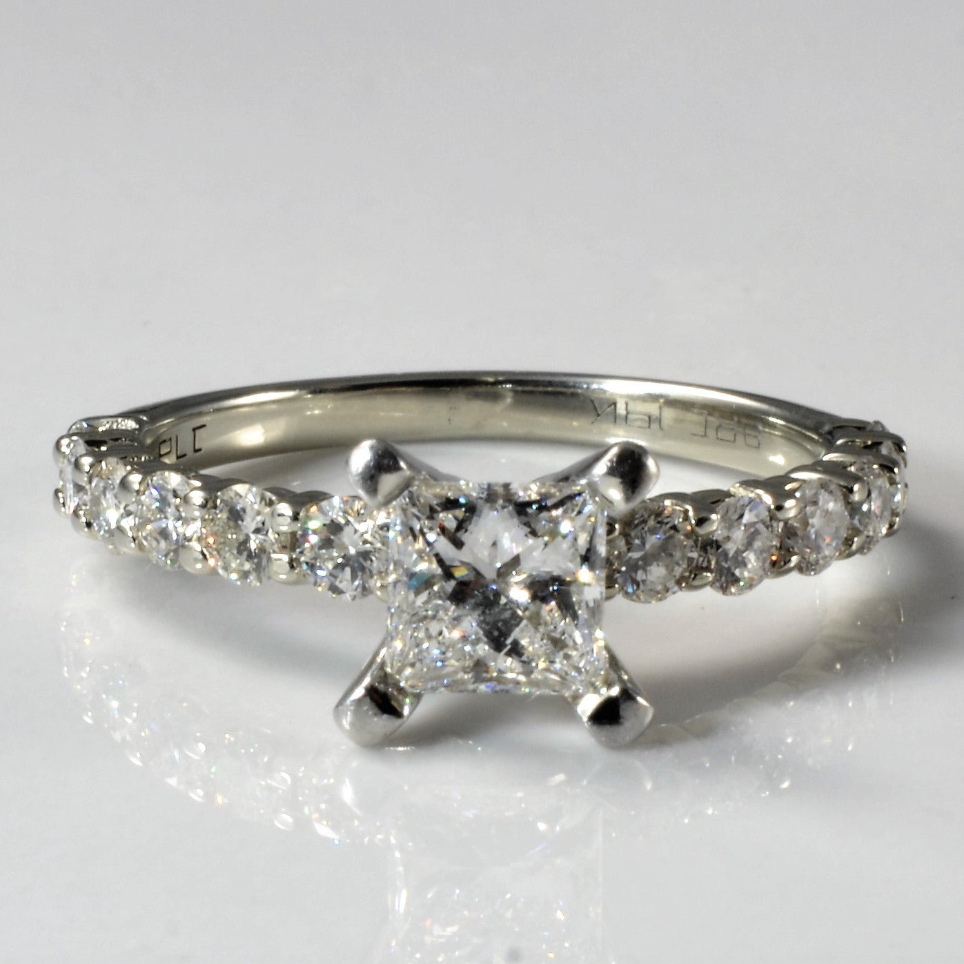 'Spence Diamonds' Brilliant Princess Diamond Engagement Ring | 1.21ctw | SZ 5.5 | - 100 Ways