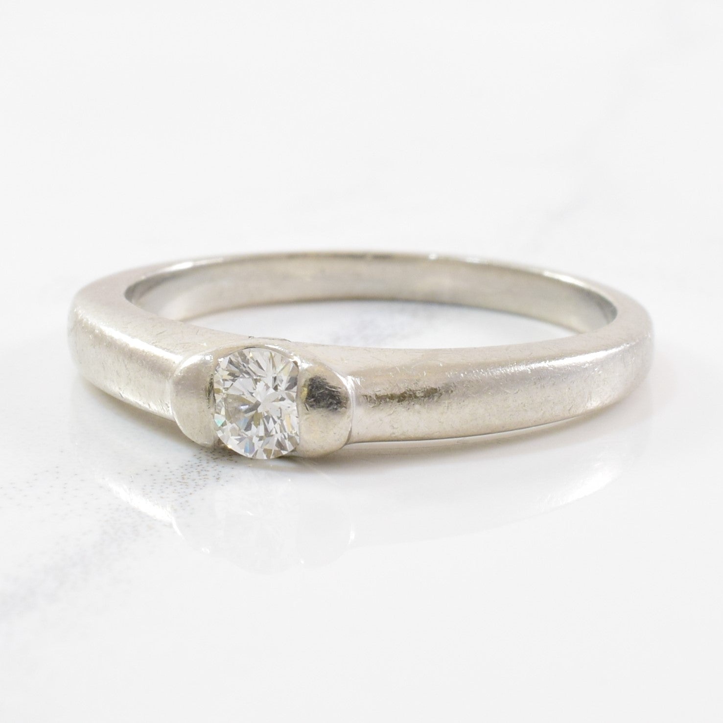'Spence Diamonds' Tension Set Solitaire Diamond Ring | 0.15ct | SZ 5.25 | - 100 Ways