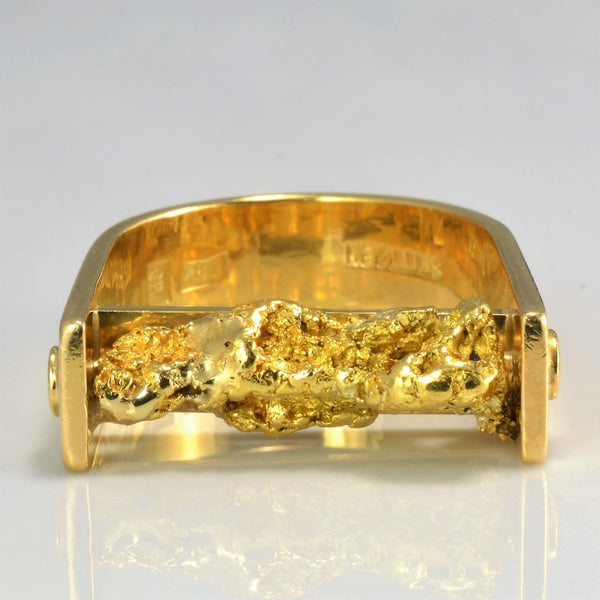 'Stittgen' Gold Nugget Ring | SZ 6.75 |