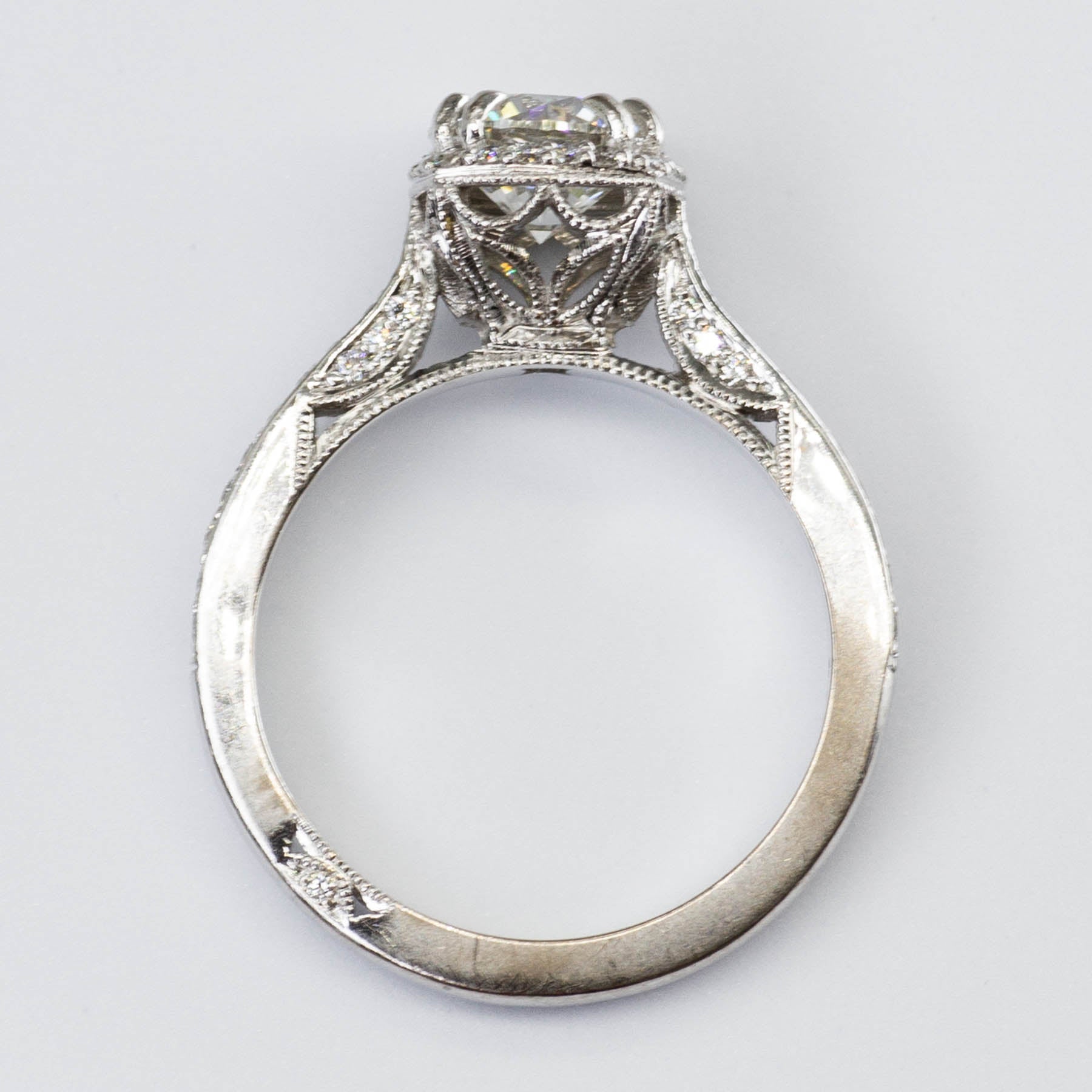 'Tacori' Dantela Cushion Bloom Engagement Ring GIA Certified | 1.23ctw | SI1 H XXX | SZ 5 | - 100 Ways