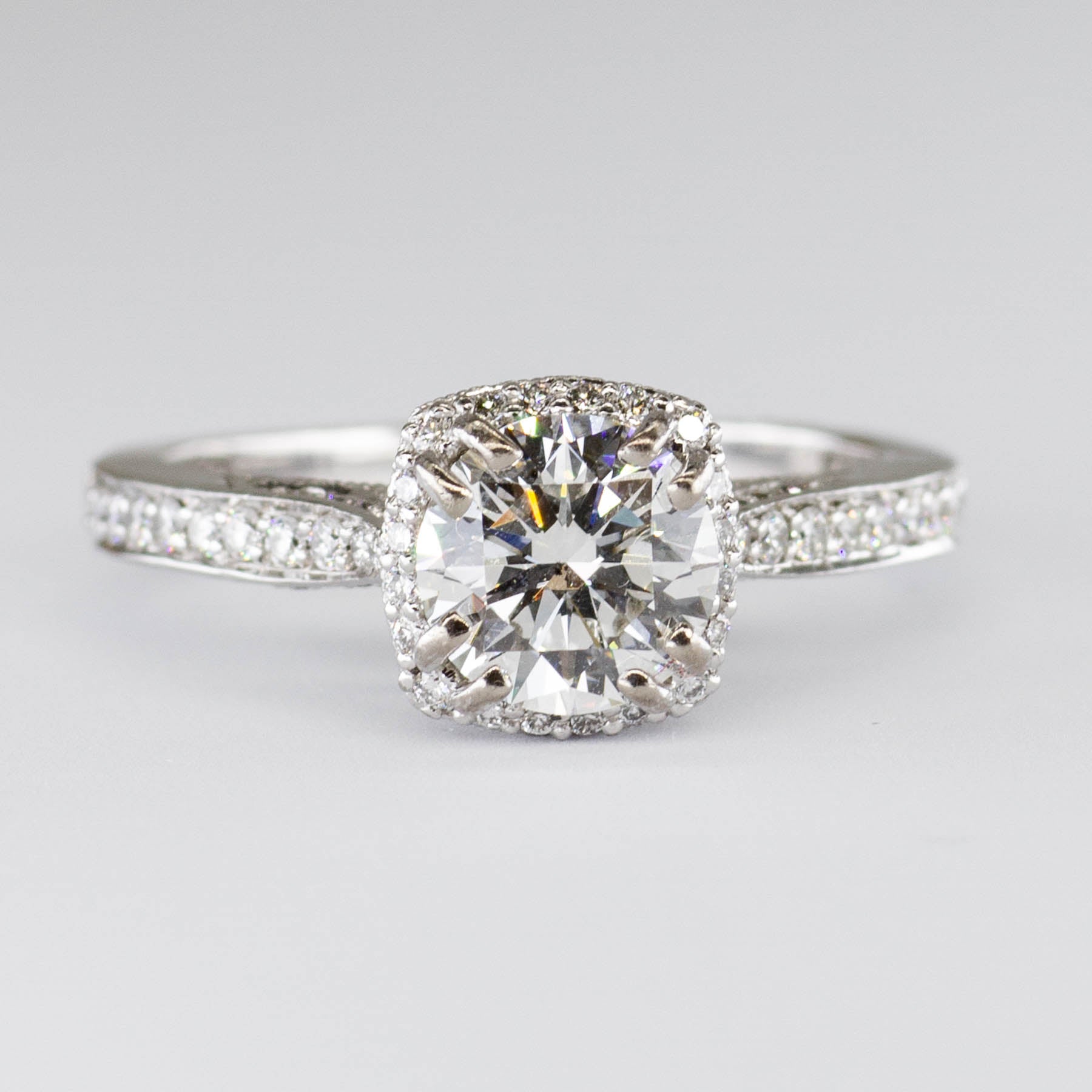 'Tacori' Dantela Cushion Bloom Engagement Ring GIA Certified | 1.23ctw | SI1 H XXX | SZ 5 | - 100 Ways