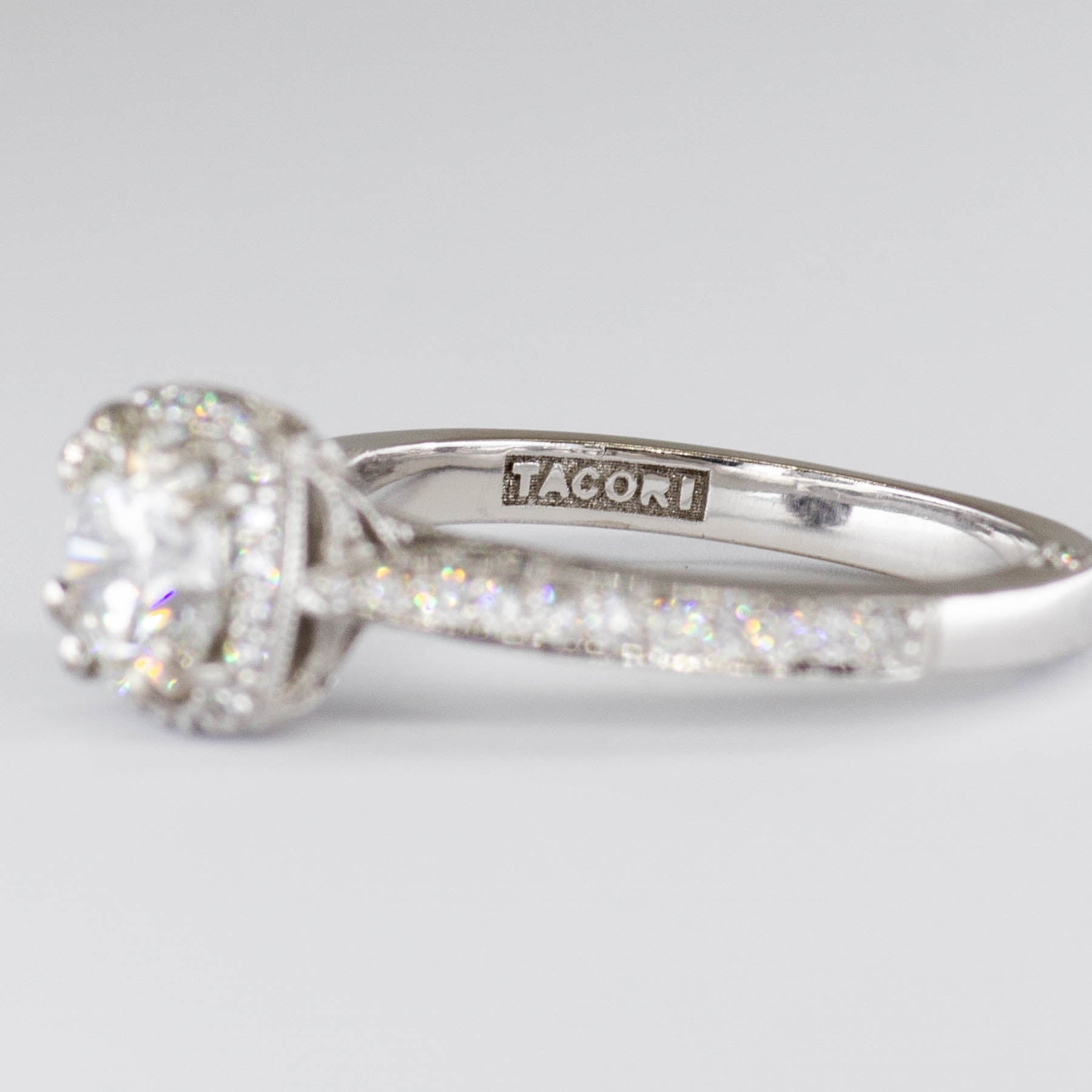 'Tacori' Dantela Cushion Bloom Engagement Ring GIA Certified | 1.23ctw | SI1 H XXX | SZ 5 | - 100 Ways