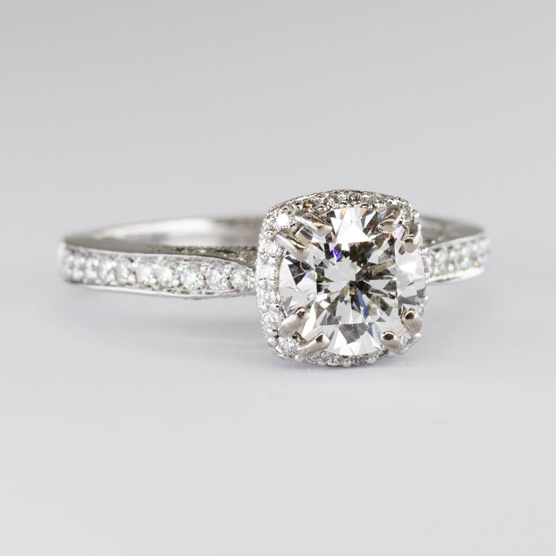 'Tacori' Dantela Cushion Bloom Engagement Ring GIA Certified | 1.23ctw | SI1 H XXX | SZ 5 | - 100 Ways