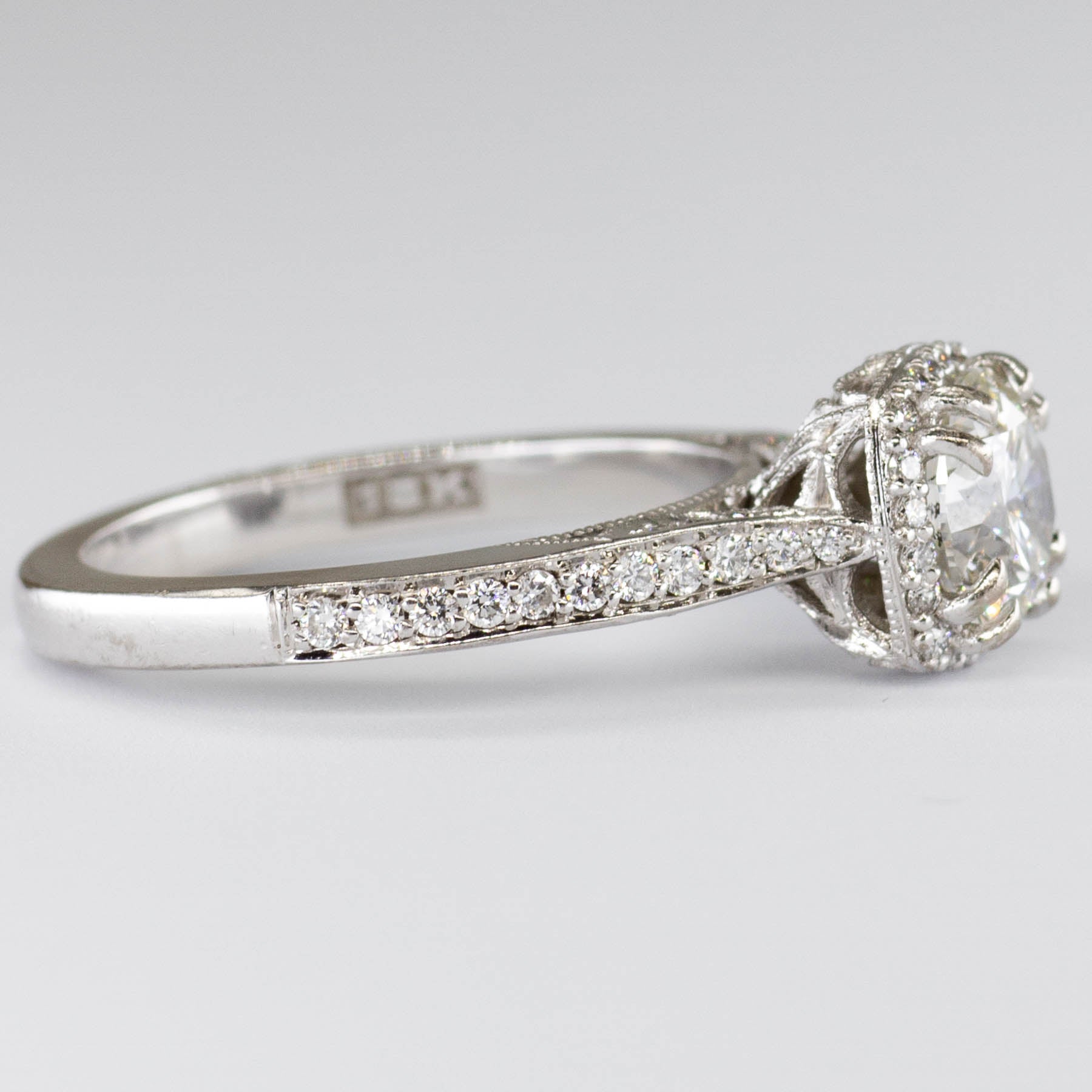 'Tacori' Dantela Cushion Bloom Engagement Ring GIA Certified | 1.23ctw | SI1 H XXX | SZ 5 | - 100 Ways