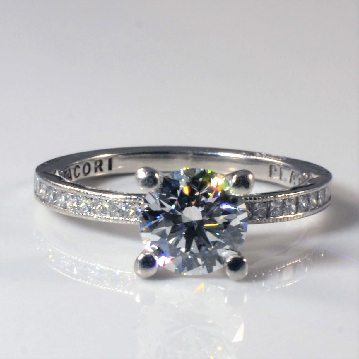 'Tacori' Diamond Engagement Ring | 1.36ctw | SZ 4.75 | - 100 Ways