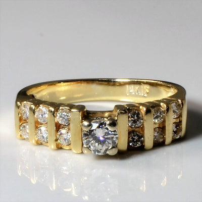 Tension Set Diamond Ring | 0.36ctw | SZ 5.25 |