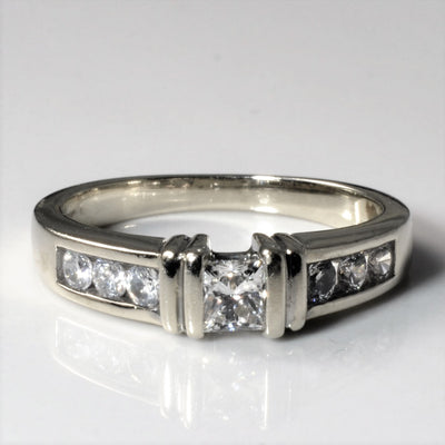 Tension Set Diamond Ring | 0.51ctw | SZ 5 |