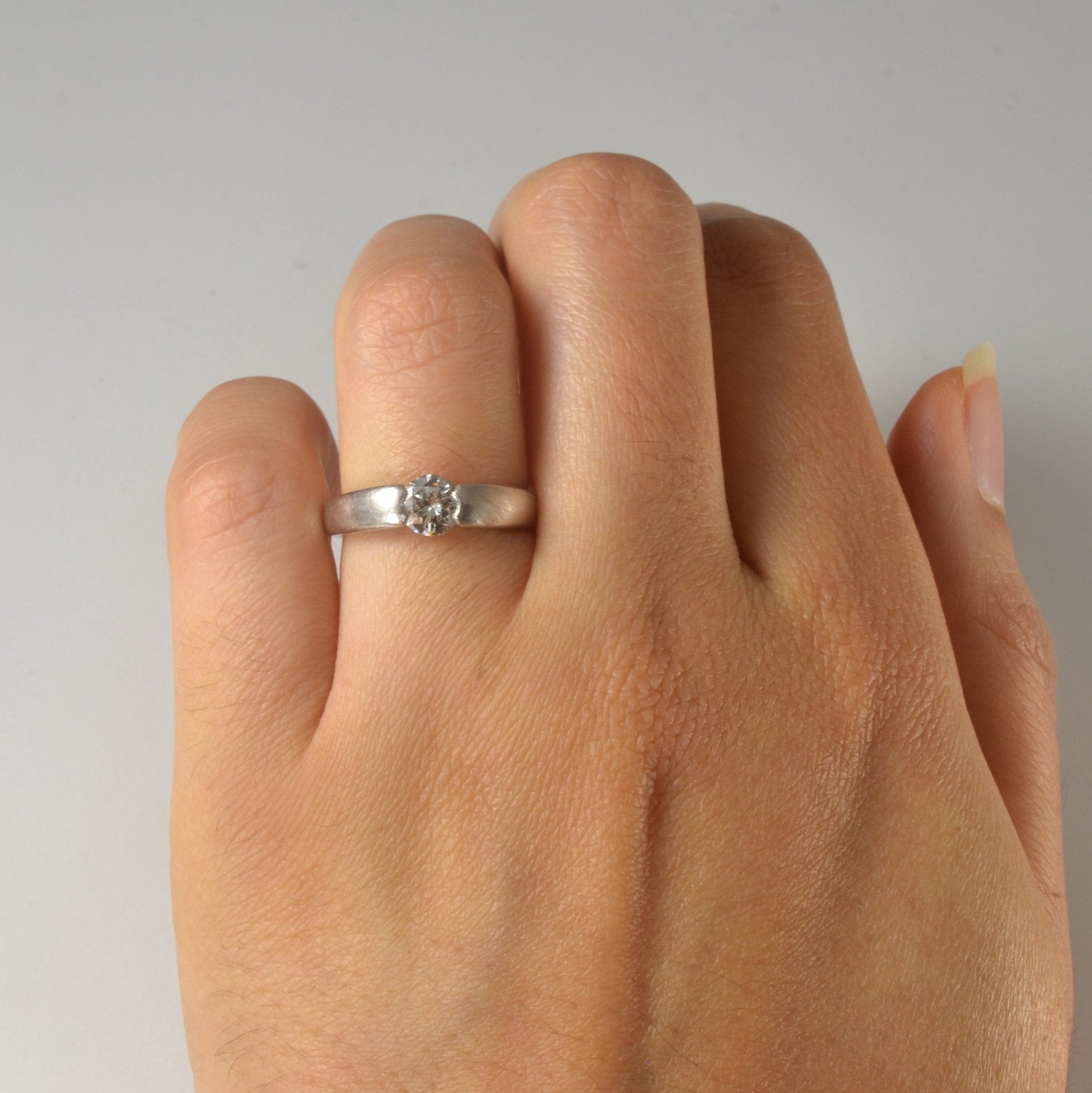 Tension Set Diamond Ring | 0.53ct | SZ 5 | - 100 Ways