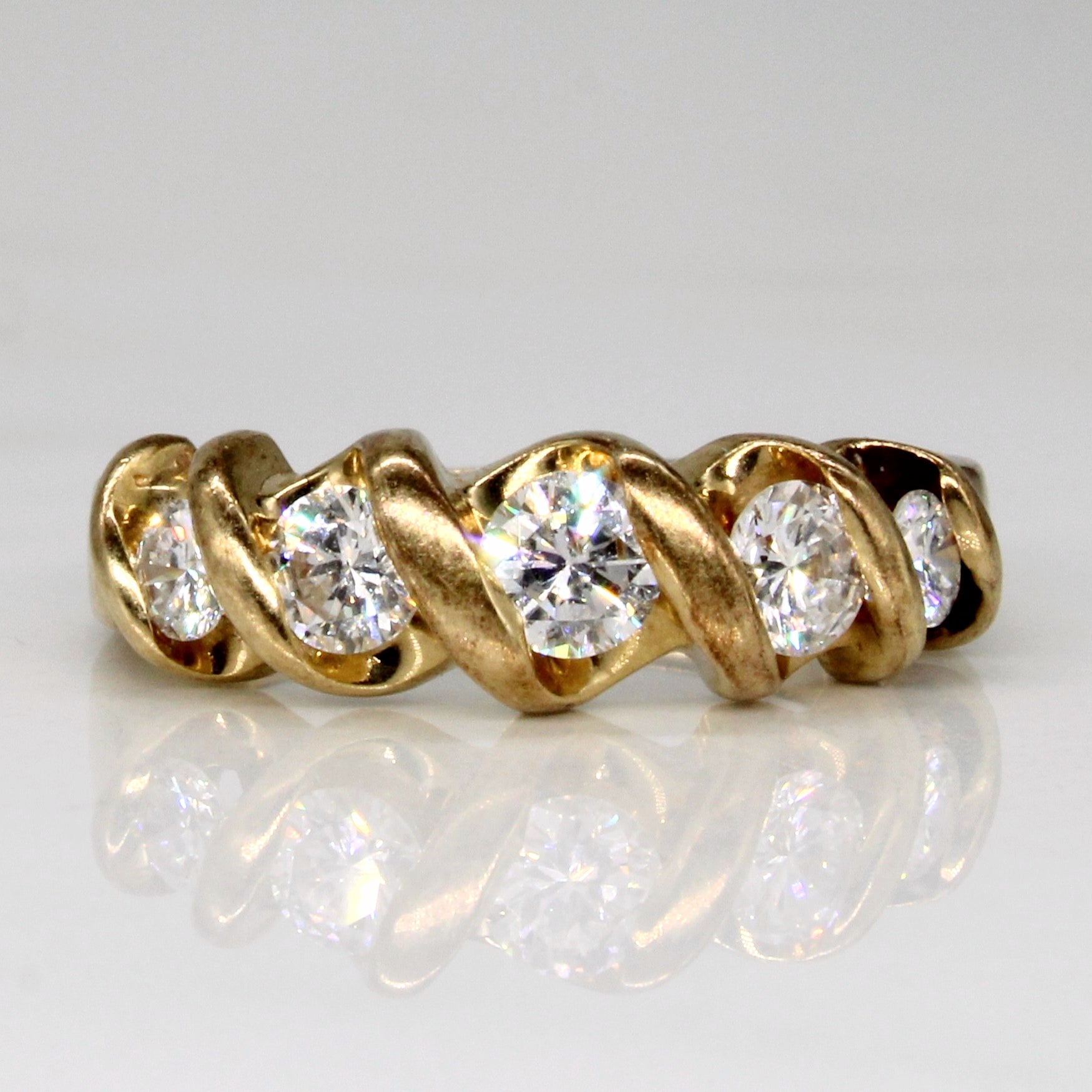 Tension Set Diamond Ring | 0.65ctw | SZ 4.5 | - 100 Ways
