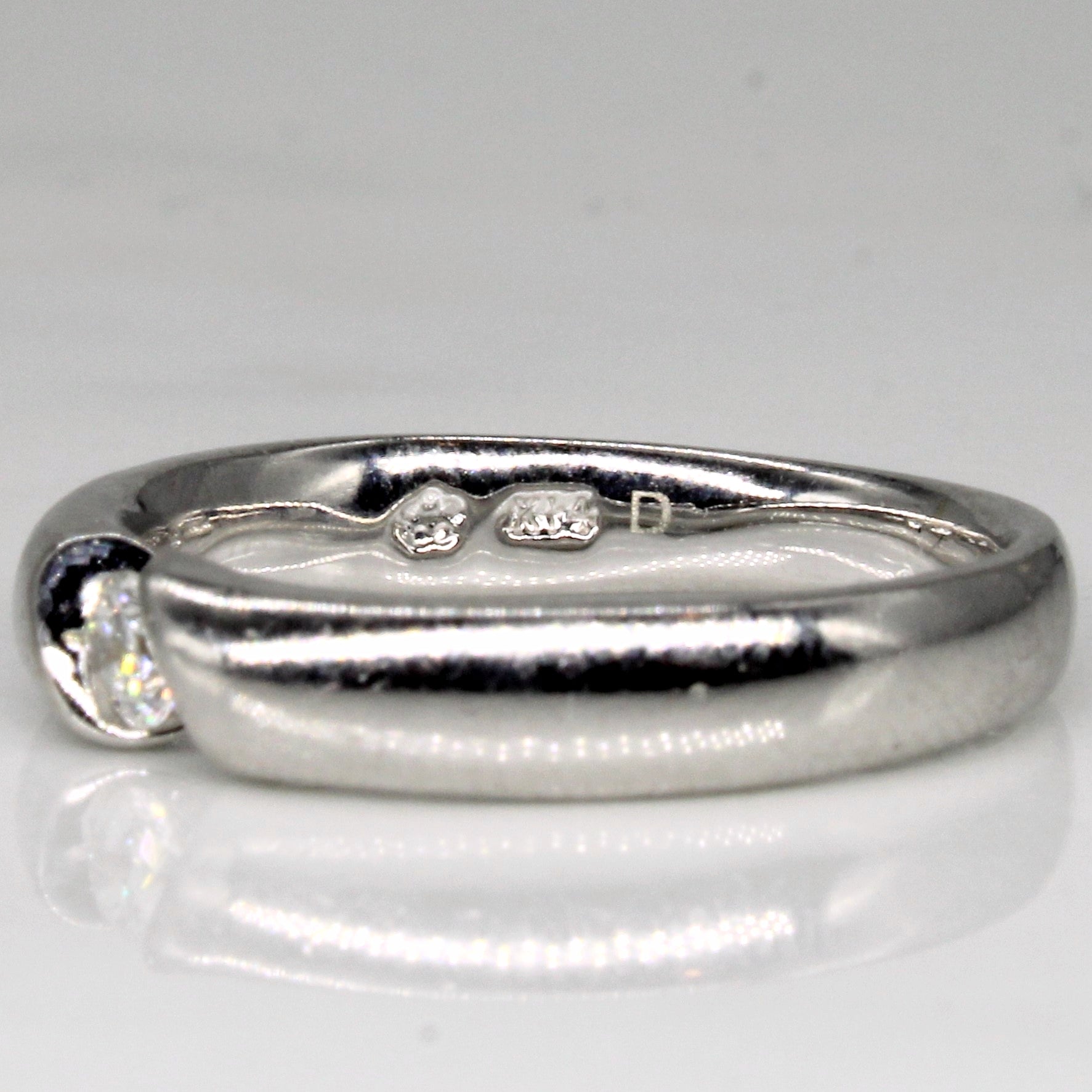 Tension Set Diamond Solitaire Ring | 0.10ct | SZ 6.25 | - 100 Ways