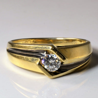 Tension Set Diamond Solitaire Ring | 0.35ct | SZ 10.5 |