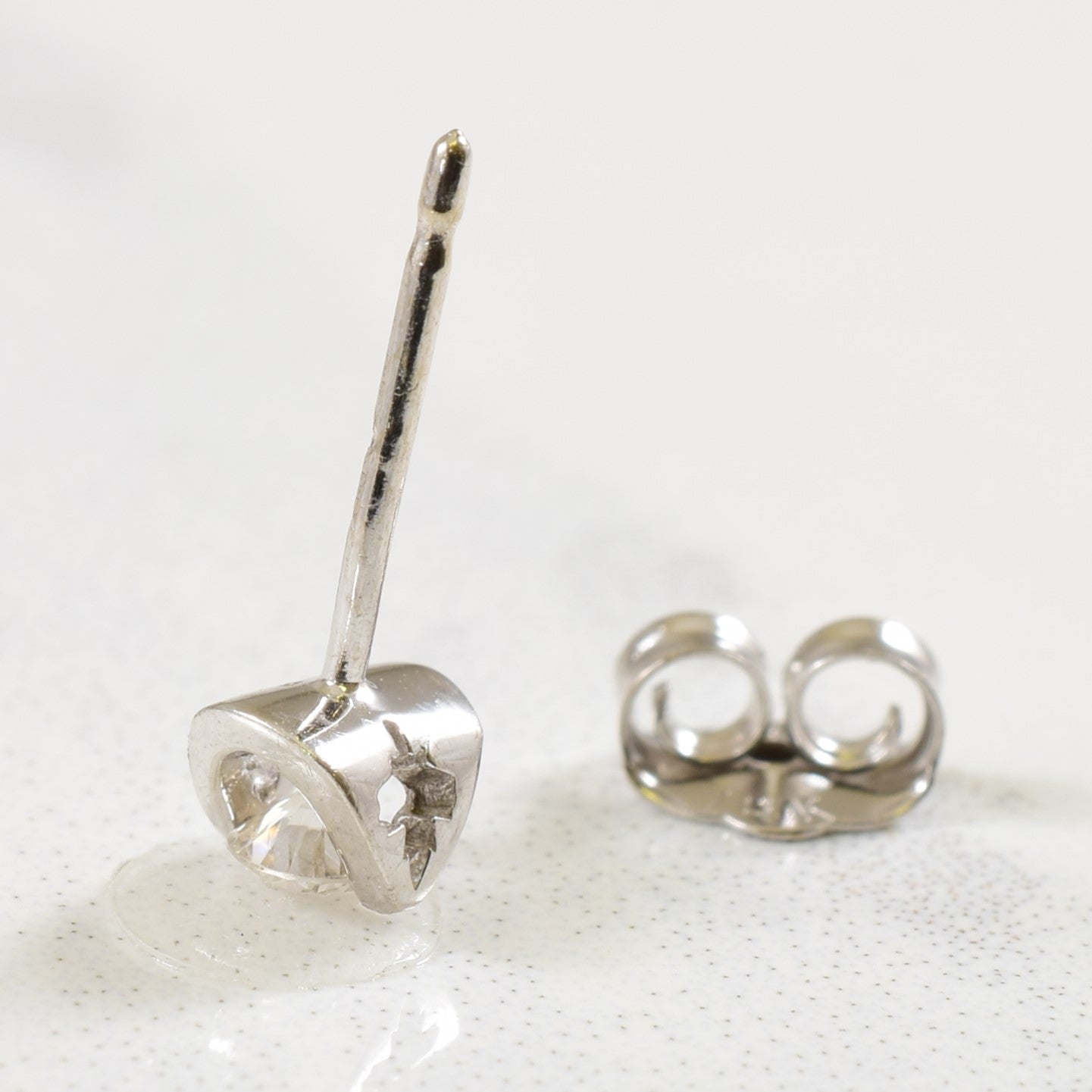 Tension Set Diamond Stud Earrings | 0.14ctw | - 100 Ways