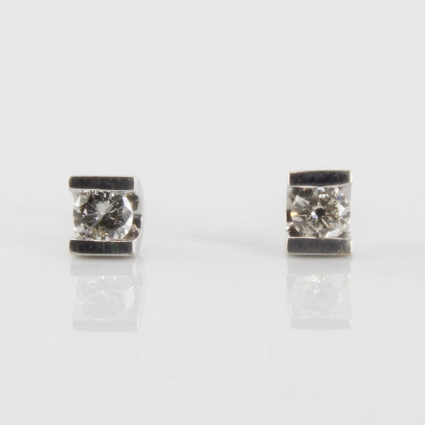 Tension Set Diamond Stud Earrings | 0.24ctw |