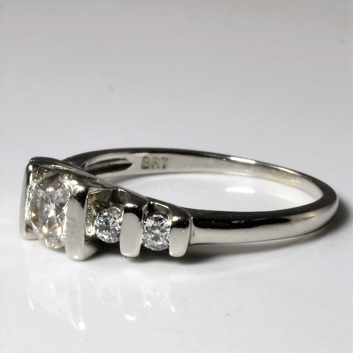 Tension Set Five Stone Diamond Ring | 0.80ctw | SZ 6.75 | - 100 Ways