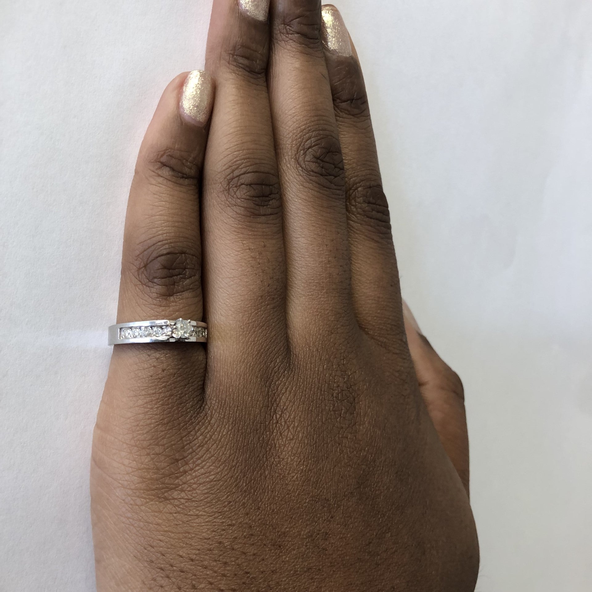 Channel Set Diamond Ring | 0.34ctw | SZ 7 |