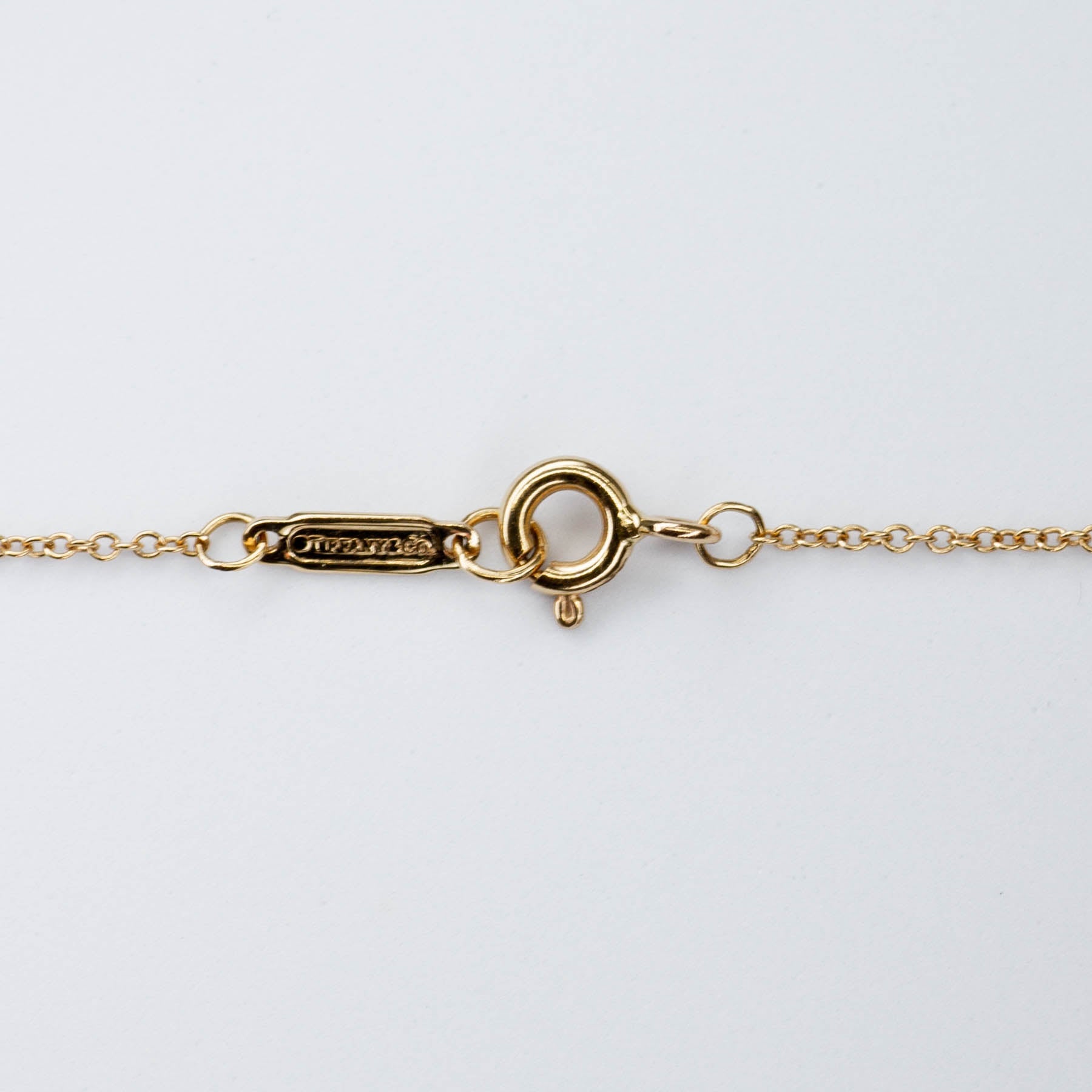 'Tiffany & Co.' 18k Rose Gold Open Circle Diamond Necklace | 0.93ctw | - 100 Ways