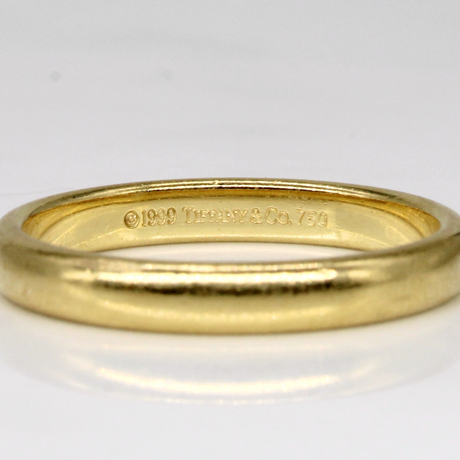 'Tiffany & Co' 18k Yellow Gold Band | SZ 8.25 | - 100 Ways