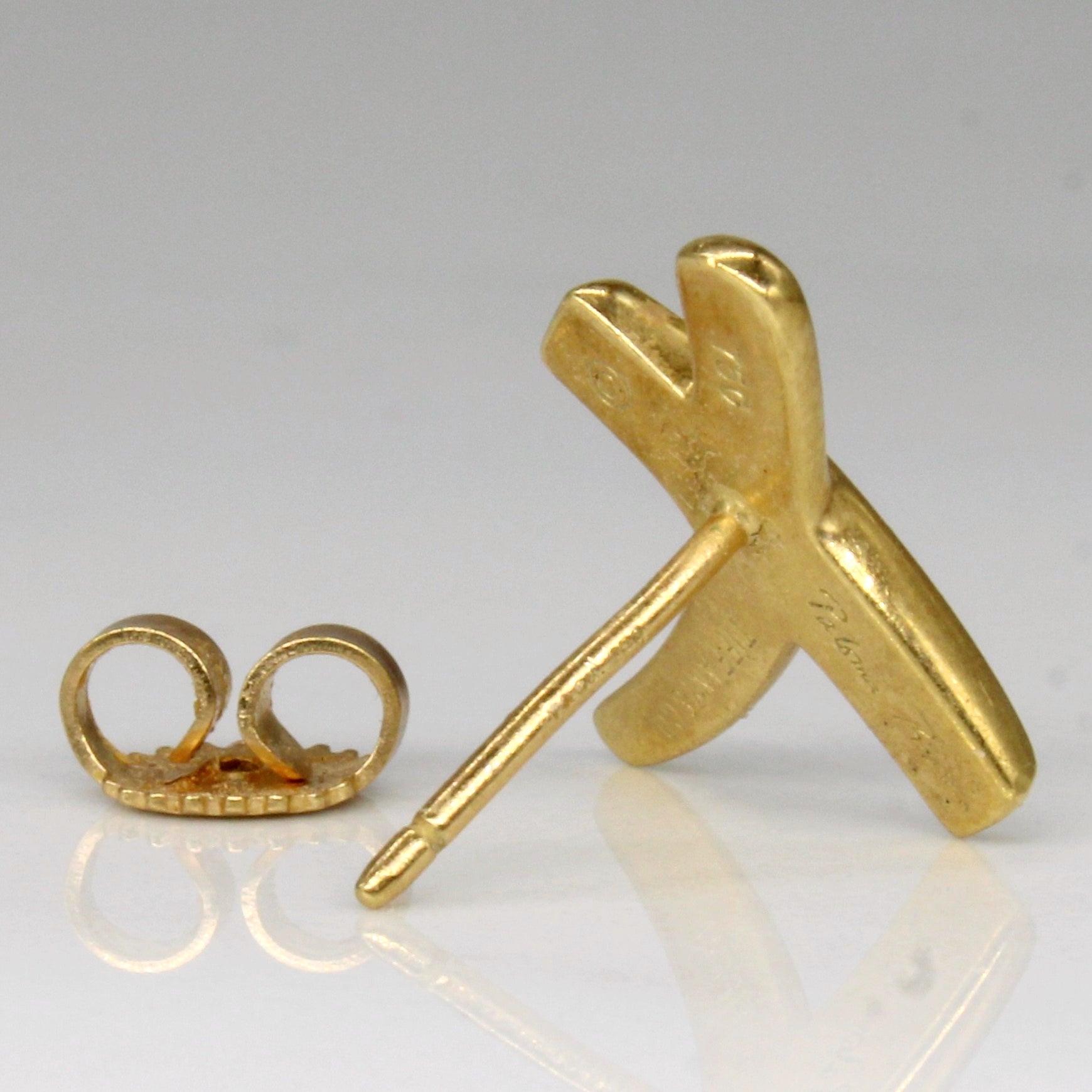 'Tiffany & Co' 18k Yellow Gold Earrings - 100 Ways