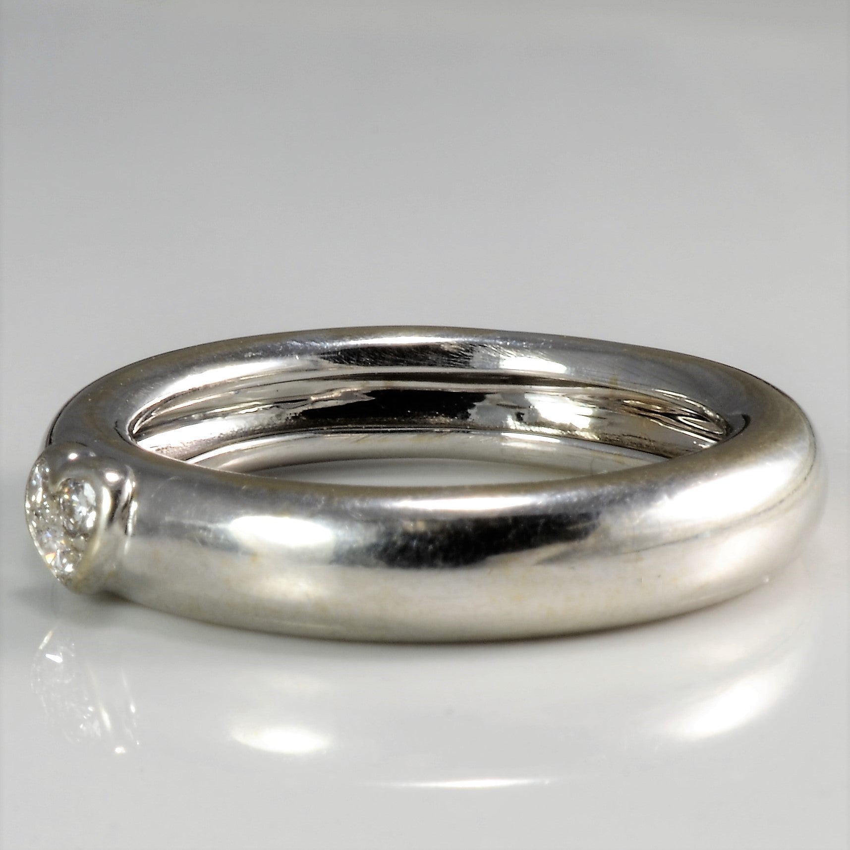 'Tiffany & Co.' 1993 Diamond Heart Band | 0.05 ctw | SZ 6.25 | - 100 Ways