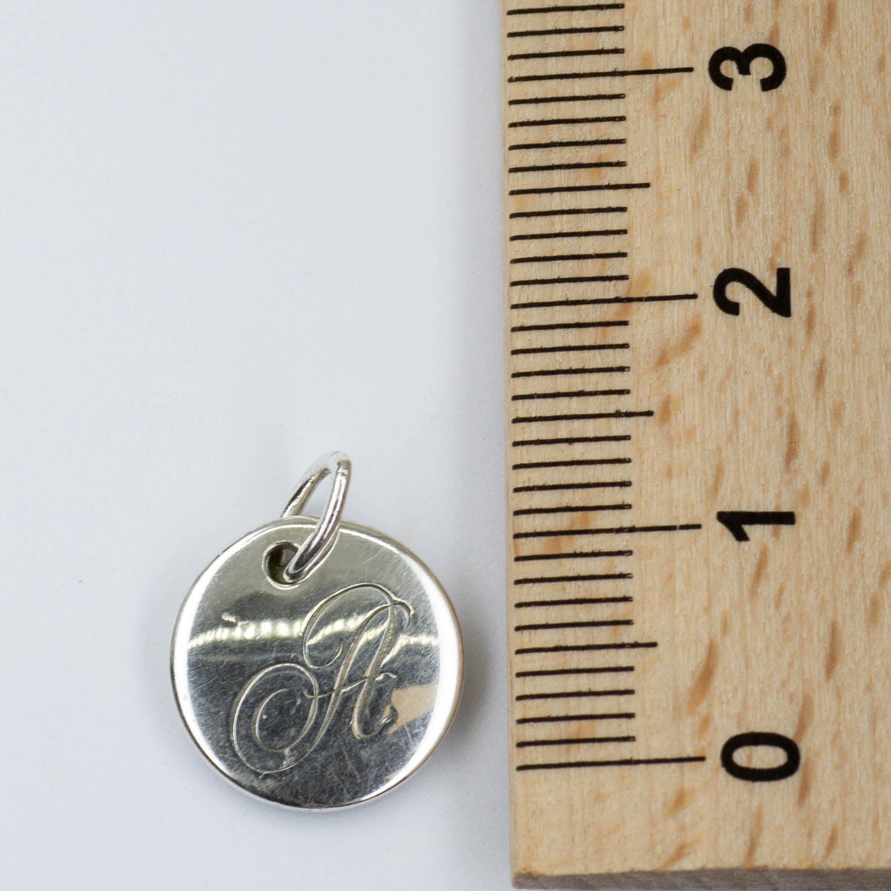 'Tiffany & Co.' "A" Initial Silver 925 Pendant Charm | - 100 Ways