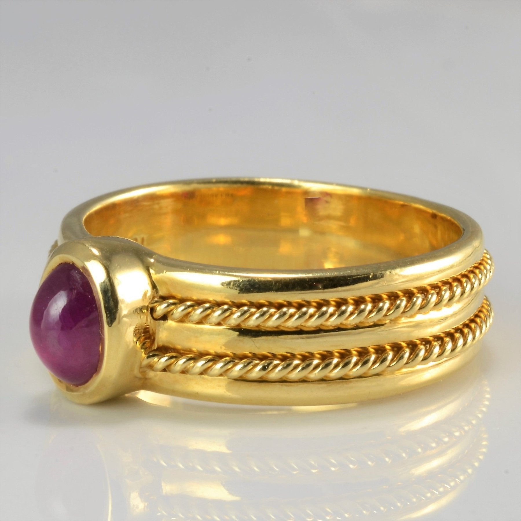 'Tiffany & Co.' Bezel Set Ruby Ring | SZ 7 | - 100 Ways