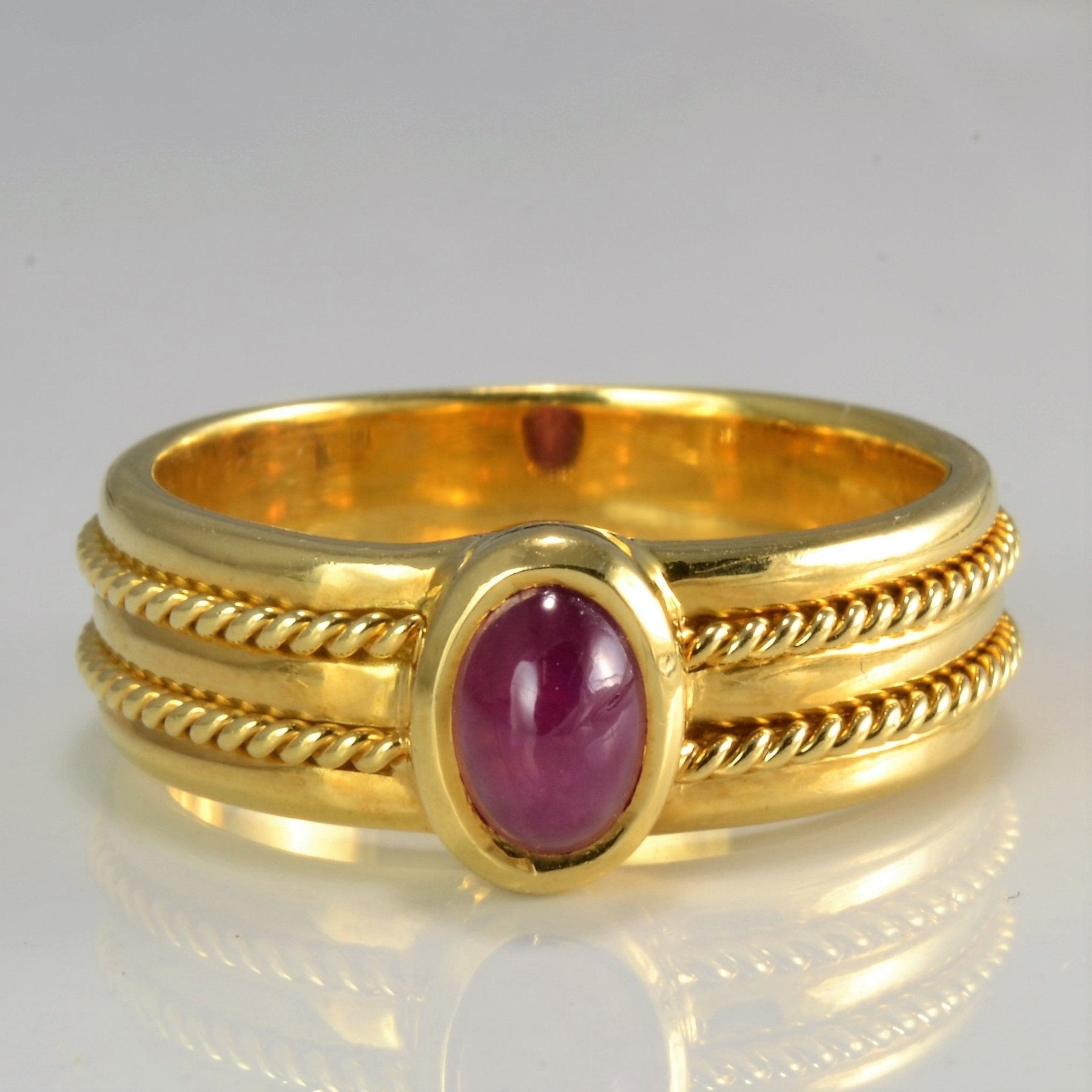 'Tiffany & Co.' Bezel Set Ruby Ring | SZ 7