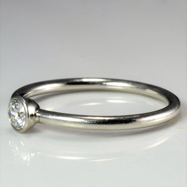 'Tiffany & Co.' Bezel Set Solitaire Diamond Ring | 0.20 ct, SZ 7.5 |