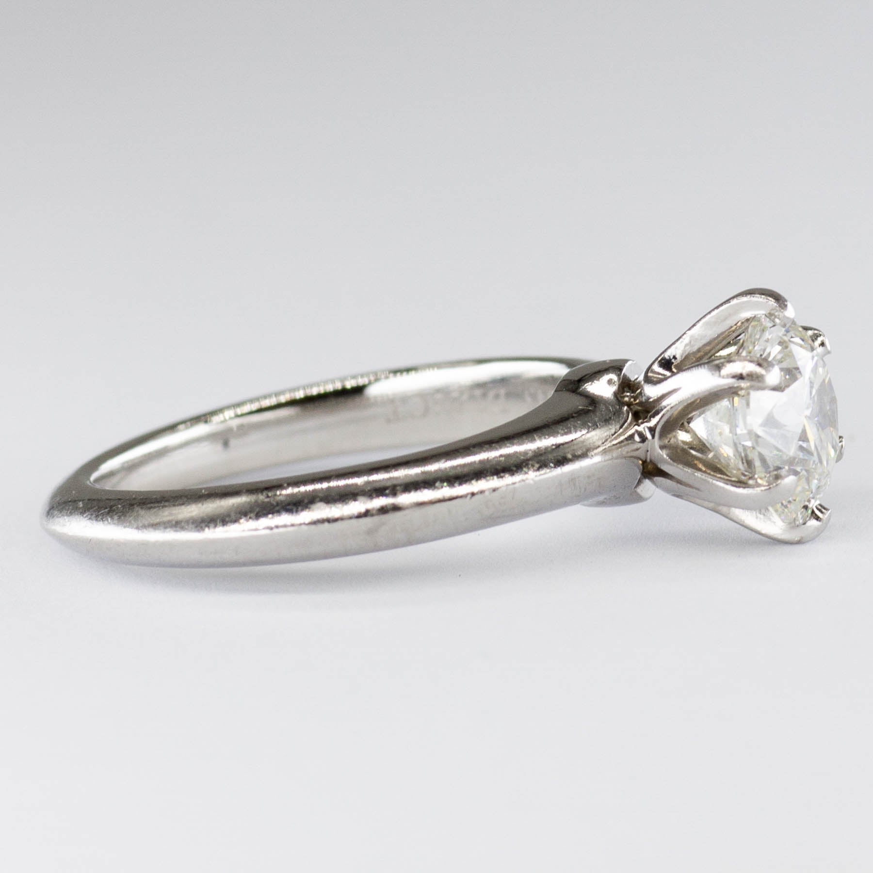 'Tiffany & Co.' Diamond Platinum Solitaire Ring| 1.06ctw | SZ 3.5 - 100 Ways
