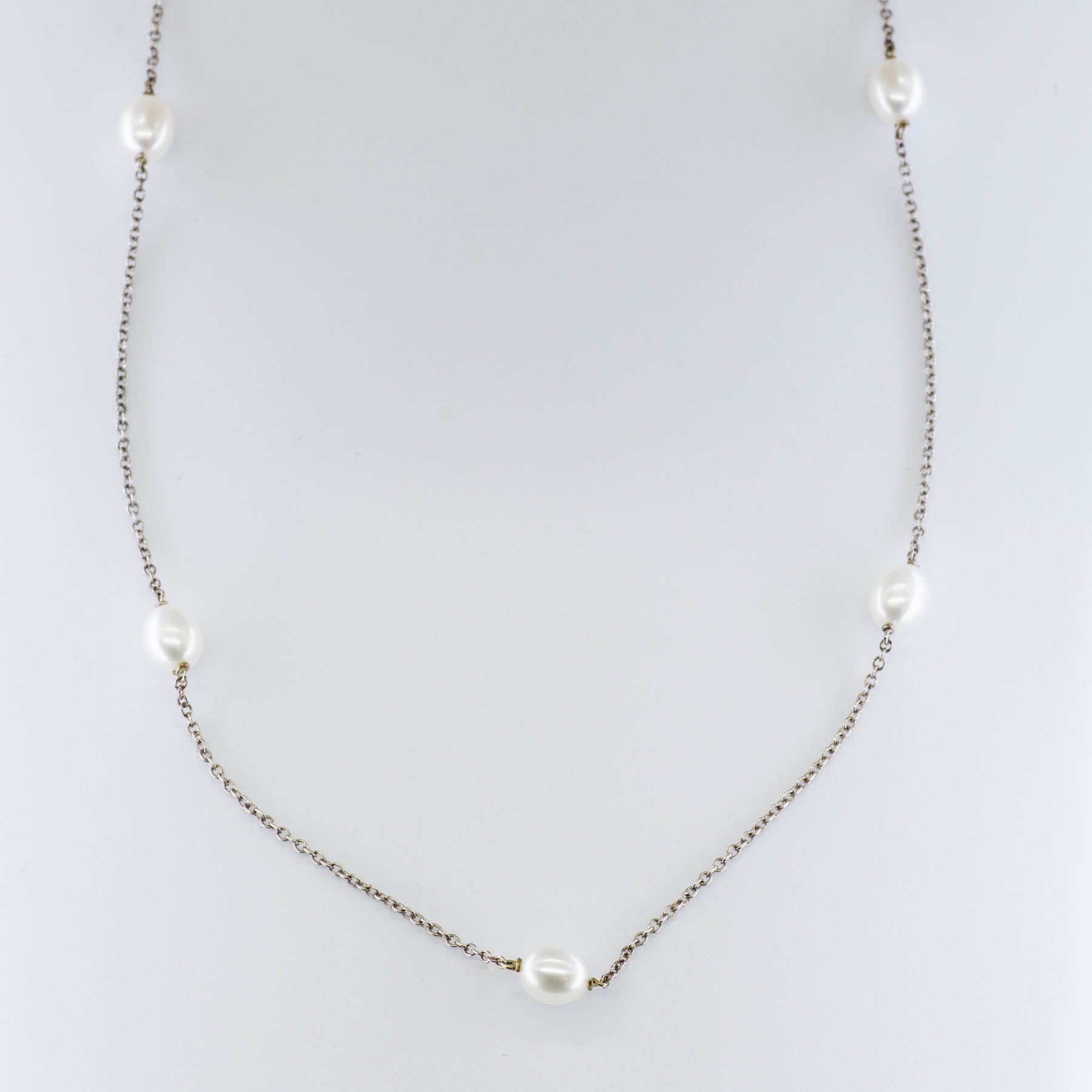 'Tiffany & Co.' Elsa Peretti Fresh Water Pearls Necklace | 16"| - 100 Ways