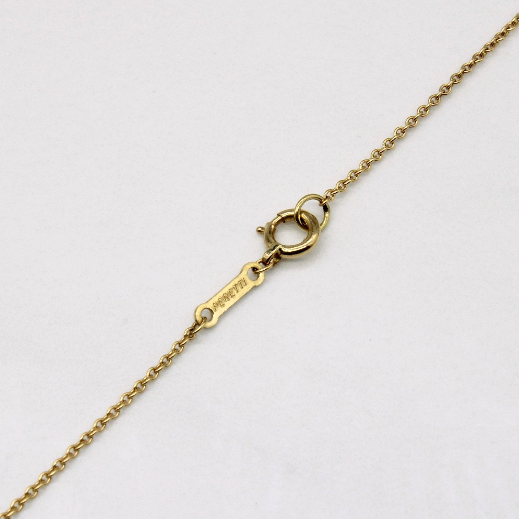 'Tiffany & Co' Elsa Peretti Vintage 1979 18k Yellow Gold Apple Necklace | 16" | - 100 Ways