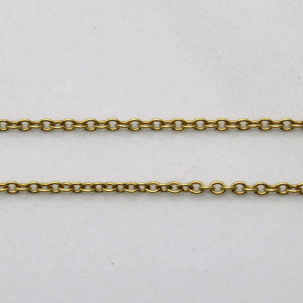 'Tiffany & Co' Infinity Pendant Necklace in 18k Gold | 16