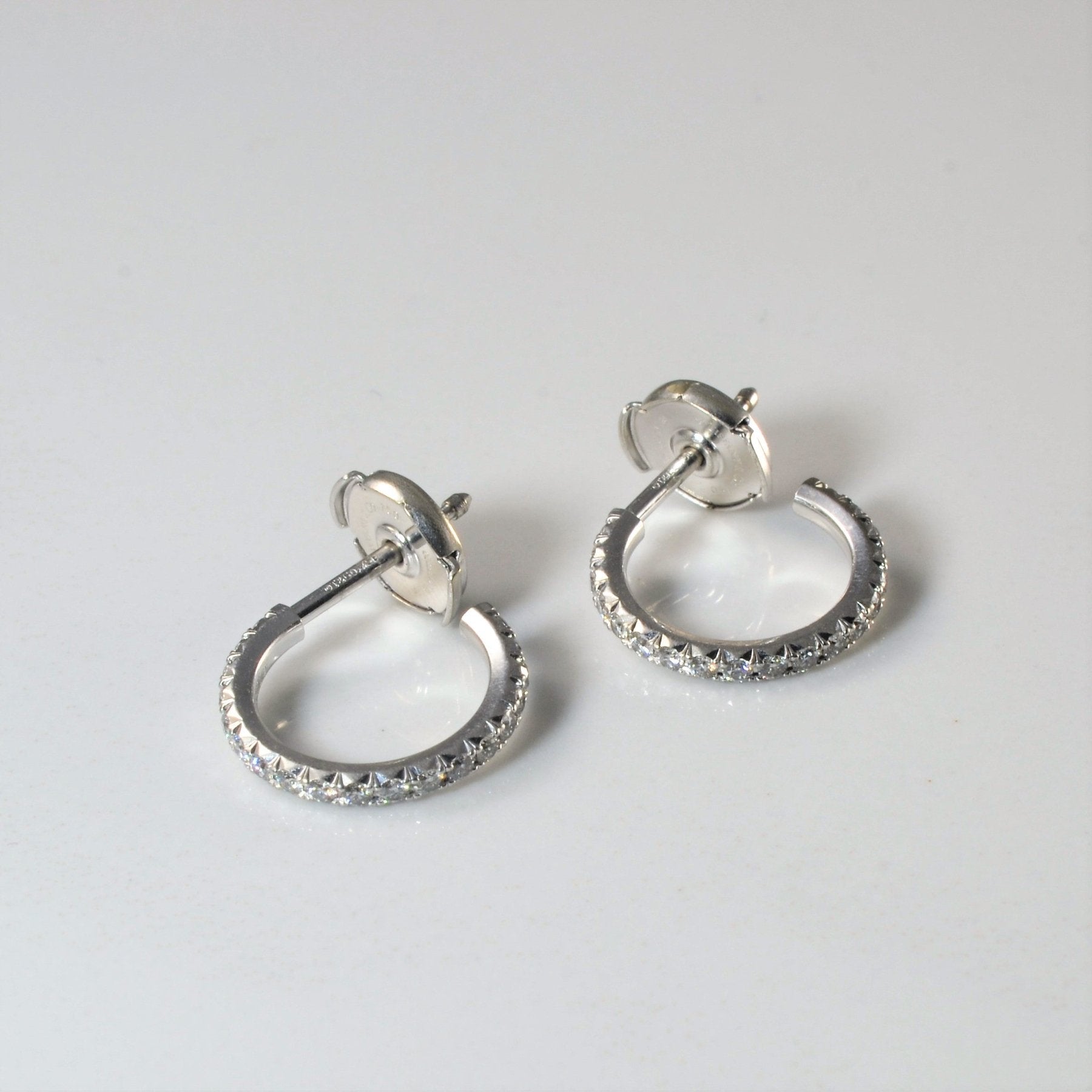 'Tiffany & Co.' Metro Diamond Hoop Earrings | 0.38ctw | - 100 Ways