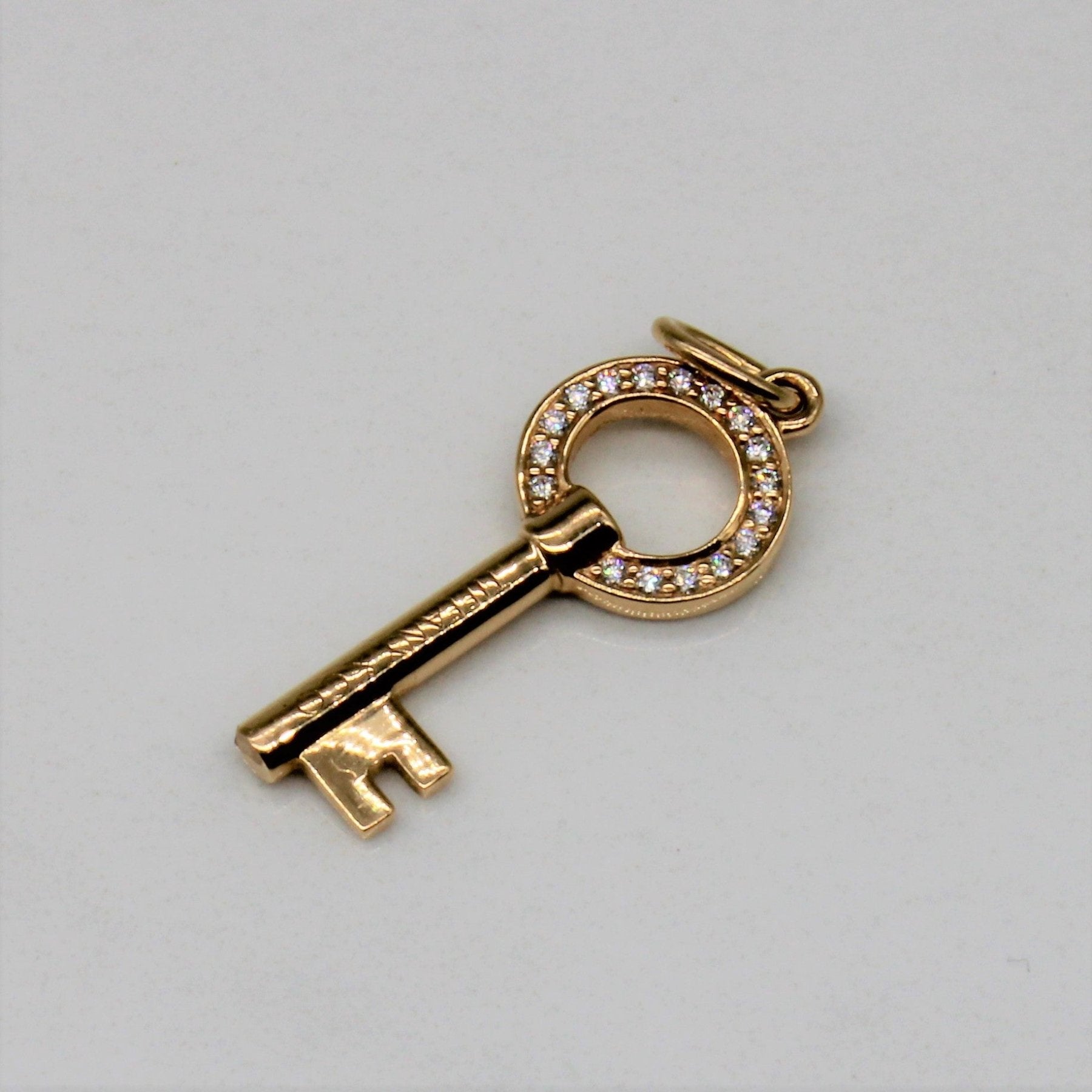 'Tiffany & Co.' Modern Keys Open Round Key Pendant - 100 Ways